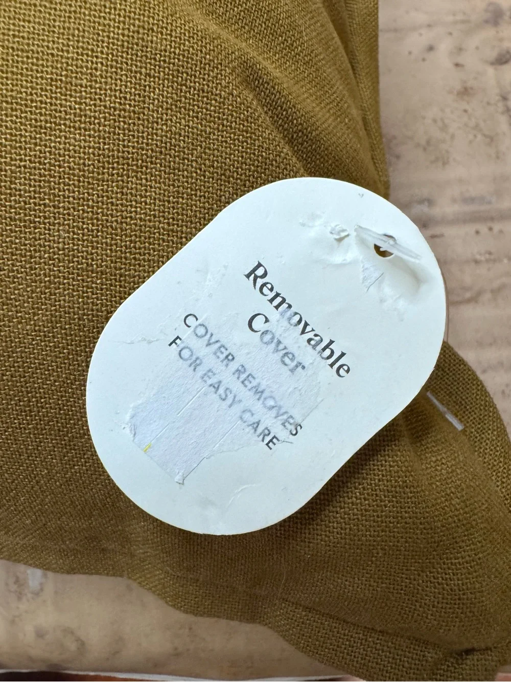 Studio McGee Cream, Tan, and Rust Striped Accent Pillow